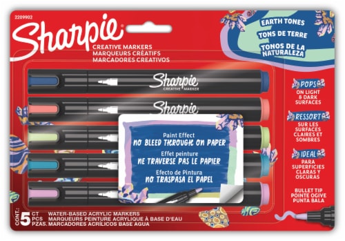 Sharpie® Assorted Earth Tones Creative Acrylic Markers Perspective: front