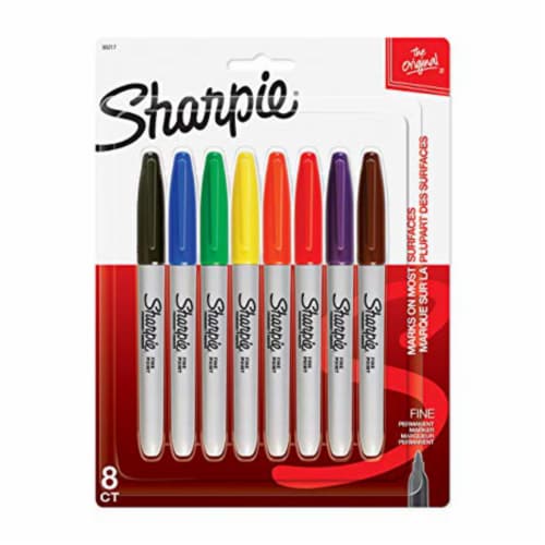 Sharpie Fine Point Permanent Markers - Assorted, 12 pk - Metro Market