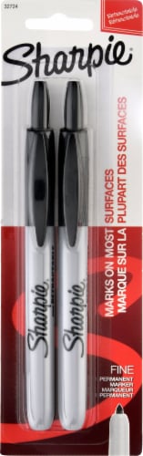 Sharpie® Permanent Markers 2 Pack - Black Perspective: front