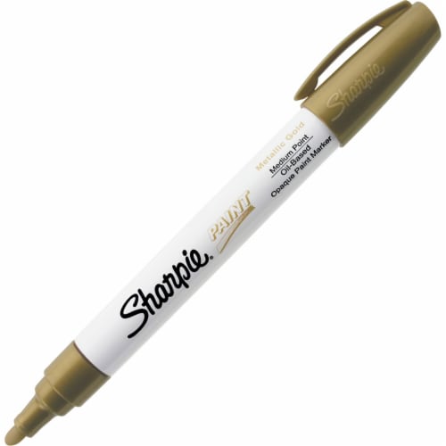 Permanent Paint Marker, Medium Bullet Tip, Gold Permanent Paint Marker, Medium Bullet Tip, Gold