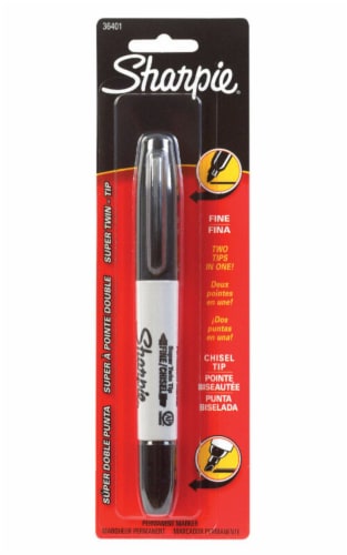 Sharpie Super 2X Twin-Tip Permanent Marker - Black Perspective: front