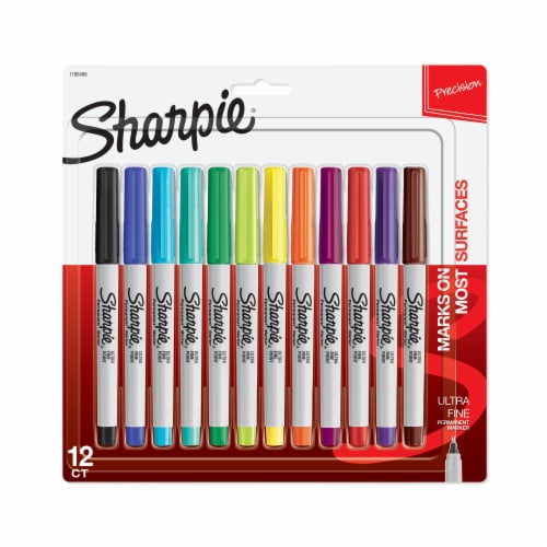 Sharpie Fine Point Permanent Markers - Assorted, 12 pk - Fry's Food Stores