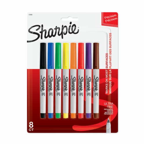 Sharpie Permanent Marker, Fine Point, Assorted Metallic - 3 markers