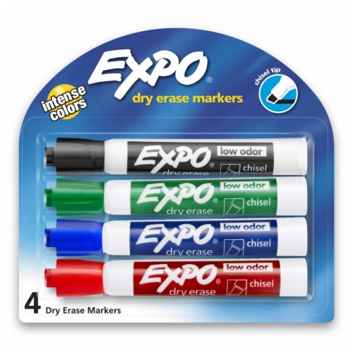 Expo® Non Toxic Chisel Tip Dry-erase Markers Perspective: front