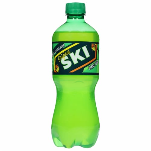 SKI Citrus Soda Bottle Perspective: front