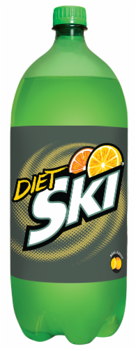 SKI Diet Soda Bottle Perspective: front