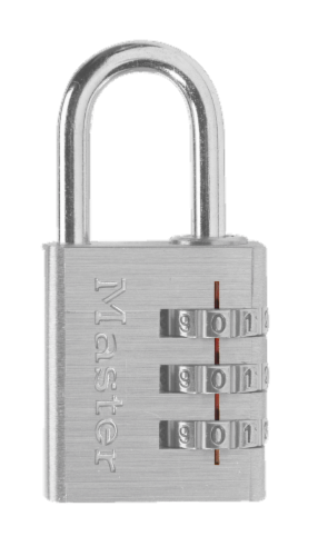 Master Lock Resettable Combination Lock Perspective: front