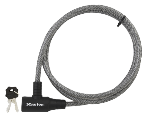 Master Lock Keyed Cable Lock Perspective: front