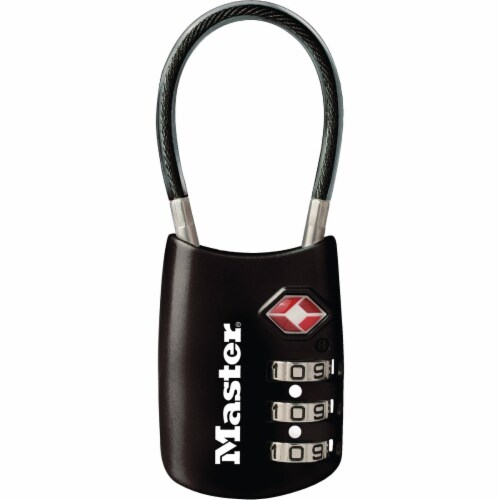 Master Lock TSA-Accepted Set-Your-Own Combination Luggage Padlock - Assorted Perspective: front