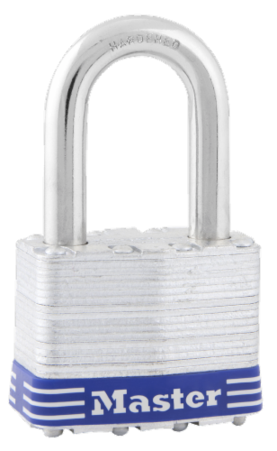 Master Lock Laminated Stainless Steel Shackle adlock Perspective: front