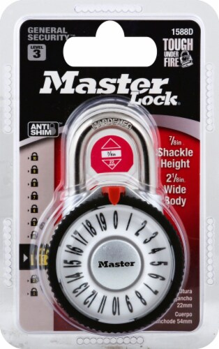 Master Lock Magnification Combination Padlock Perspective: front