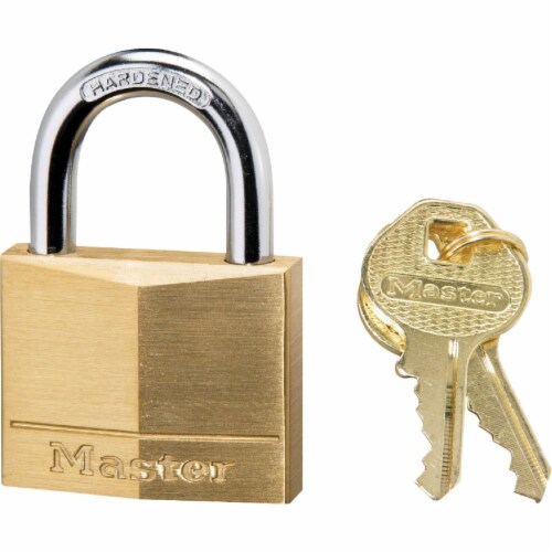 Master Lock® Brass Keyed Padlock Perspective: front