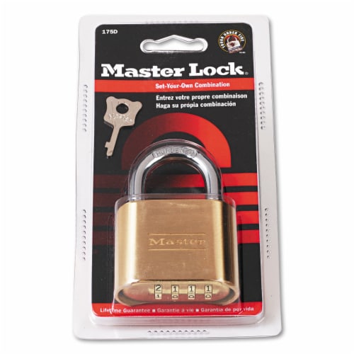 Master Lock® Resettable Combination Lock, Brass