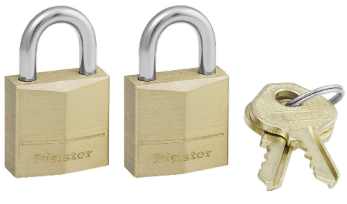 Master Lock Brass Padlock Perspective: front