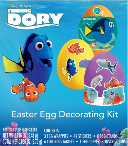 Disney Pixar Finding Dory Easter Egg Decorating Kit Perspective: front