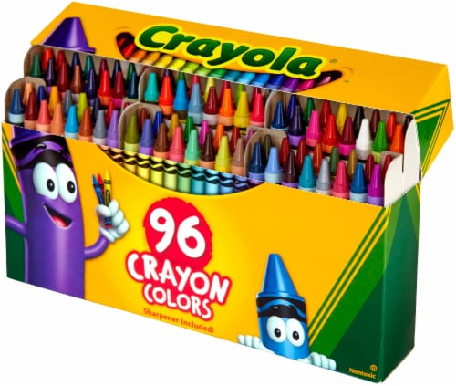 Crayons, 64 Crayons Per Box, Classic Colors, Built In Sharpener, Crayons  For Kids, School Crayons, Assorted Colors - 1 Box