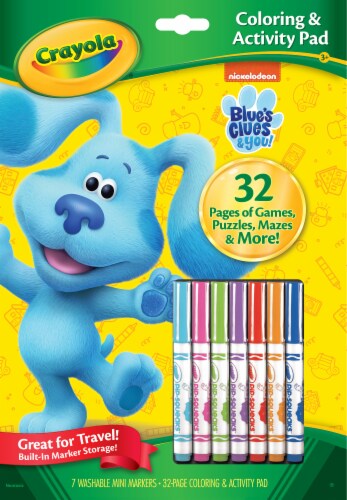 Crayola Blue's Clues & You Coloring & Activity Pad Perspective: front
