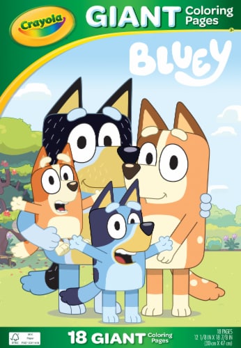 Crayola® Bluey Giant Coloring Pages Perspective: front