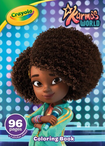 Crayola® Karma's World™ Coloring Book Perspective: front