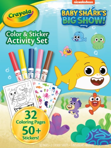 Crayola® Baby Shark's Big Show Color & Activity Set Perspective: front