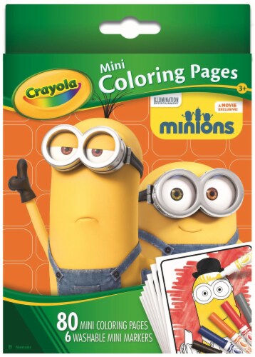 Crayola Minions Mini Coloring Pages Perspective: front