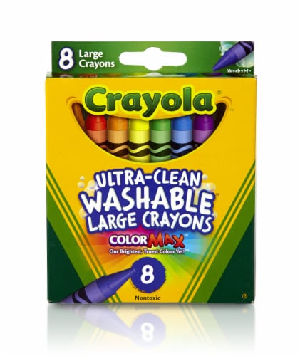 Crayola Crayons w/Built-in Sharpener Washable 64/PK Assorted 523287, 1 -  Fry's Food Stores