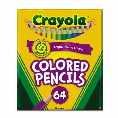 Crayola 64 Count Colored Pencils, Short 