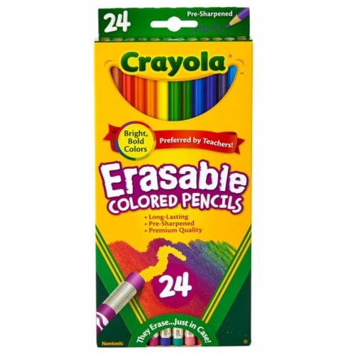 24 Colored Pencils Pre-Sharpened Drawing Sketching School Kids Coloring Art  Gift