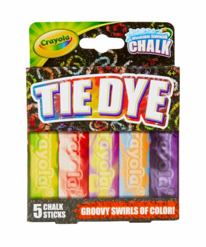 Crayola Tie-Dye Washable Sidewalk Chalk Perspective: front