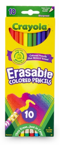 Crayola® Erasable Pre-Sharpened Colored Pencils Perspective: front