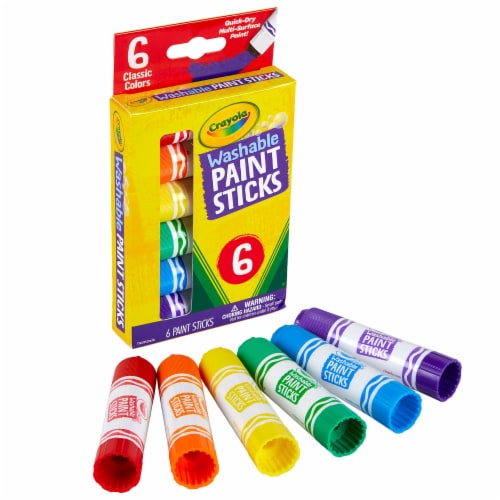 Crayola Washable Project Paint, Bold, 6 Colors