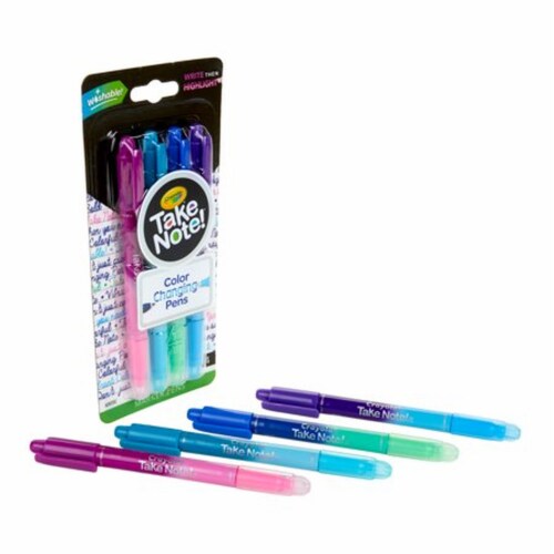 Crayola Take Note Color Changing Marker Pens, 4 pk - King Soopers