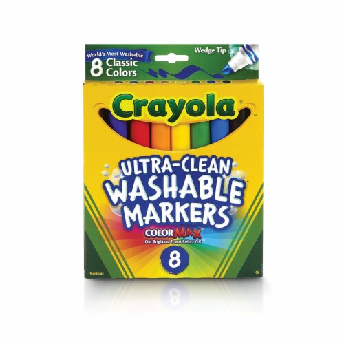 Crayola Marker,Wedge,Tip,Washable 587208 Perspective: front