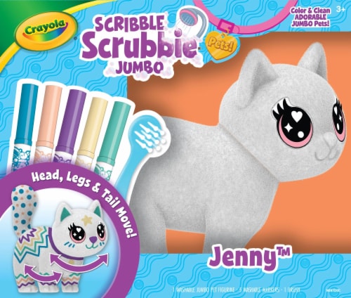 Crayola® Scribble Scrubbie® Jumbo Jenny™ Pet Cat Perspective: front