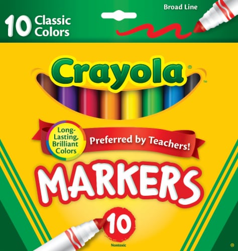 Crayola Classic Markers, Non-Washable, Assorted Color - 8 pack