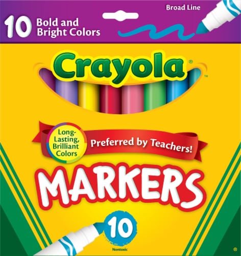 Crayola Broad Line Washable Markers, 20 Ct, School Supplies, Teacher  Supplies, Classic Colors, Child 