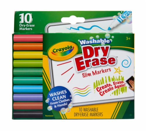 Crayola Washable Dry Erase Slim Markers Perspective: front
