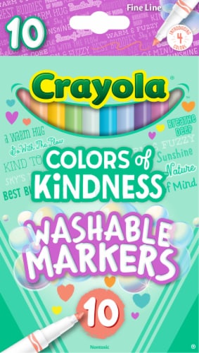 Crayola Fine Line Markers in 12 Vibrant Colors, Fine Tips for Detail  Coloring