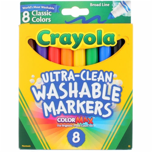 Crayola Ultraclean Broadline Classic Washable Markers (10 Count), (Pack of  3)