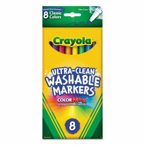Crayola® Ultra Clean™ Washable Thin Line Markers Perspective: front
