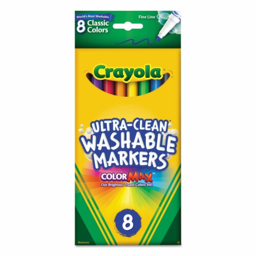 Crayola® Ultra Clean™ Washable Thin Line Markers Perspective: front