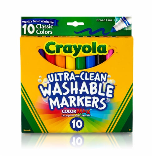 Crayola Ultra Clean Washable Broad Line Classic Markers Perspective: front