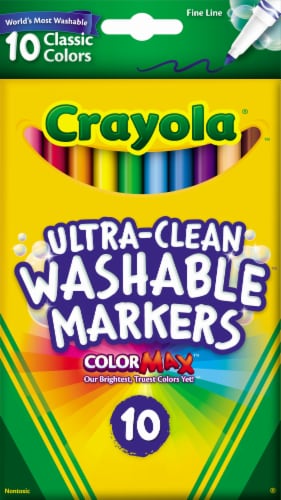 Crayola® Ultra-Clean Fine Line Washable Markers, 10 ct - QFC