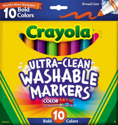 Crayola Washable Super Tips Markers BOLD and CLASSIC Colors