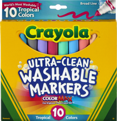 Crayola Ultra Clean Broad Line Washable Markers 10 Count 1 Count City Market