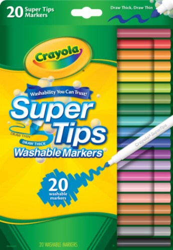 Crayola® Washable Super Tips Markers Perspective: front
