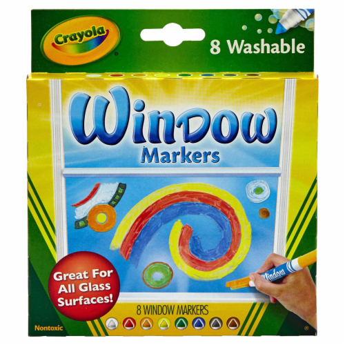 Crayola® Washable Window Markers Perspective: front