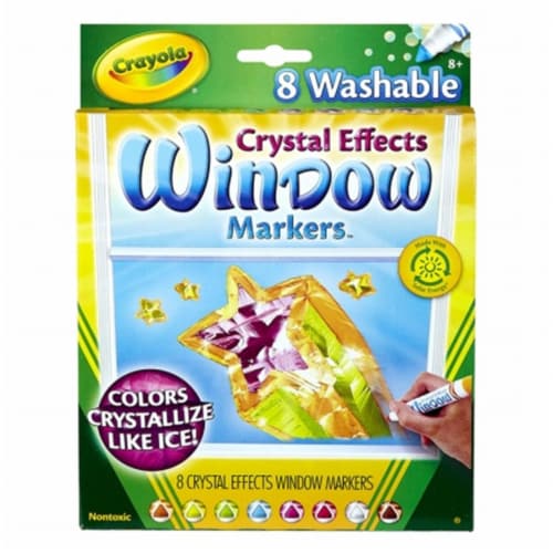 Stain Glass Window: Crystal Effects Window Markers vs Window Markers Plus  Cleaning Tips 