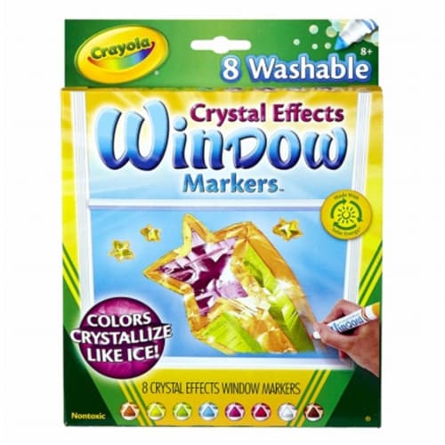 Washable Crystal Effects Window Markers Perspective: front