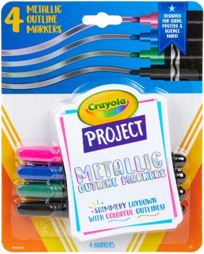 Crayola Project Metallic Outline Markers Perspective: front